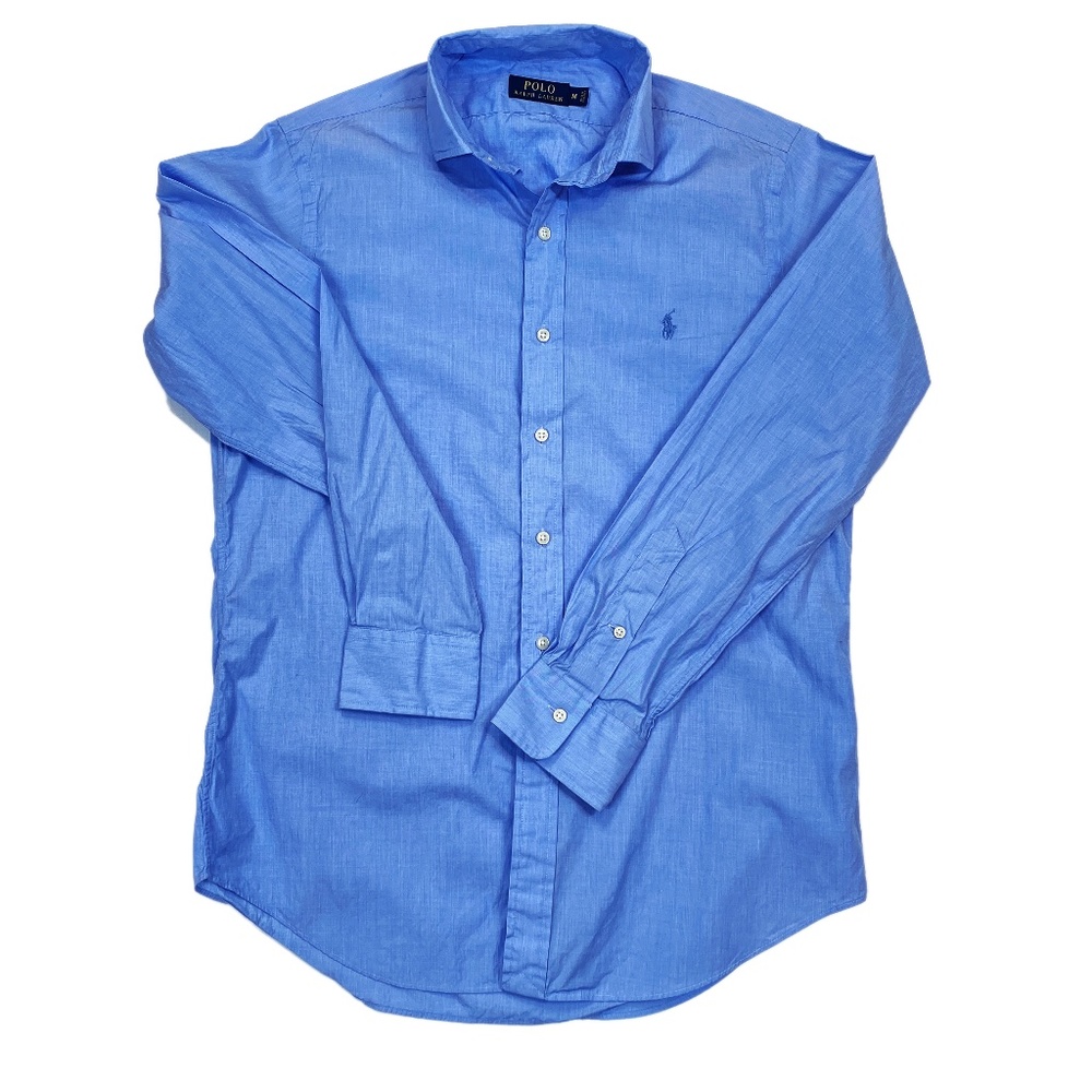 Blue * Polo Ralph Lauren Classic Fit Long Sleeve Polo Shirt - Sz M